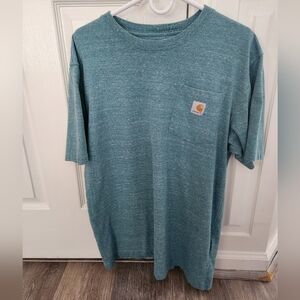 Carhartt Men's Teal Short Sleeve Tee